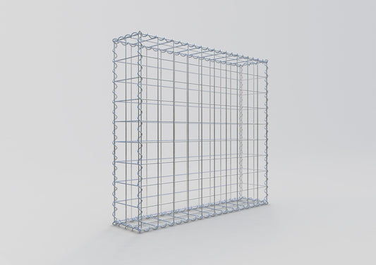 Gabião 100 cm x 90 cm x 20 cm (C x A x P), malhagem 10 cm x 10 cm, espiral