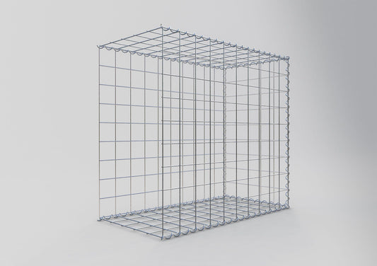 Gabion rapporté type 2 100 cm x 90 cm x 50 cm (L x H x P), mailles 10 cm x 10 cm, spirale