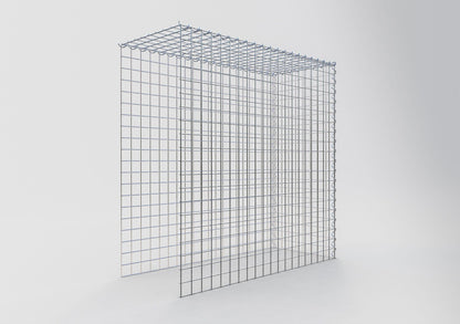 Gabião tipo 4 100 cm x 100 cm x 40 cm (C x A x P), malhagem 5 cm x 5 cm, espiral