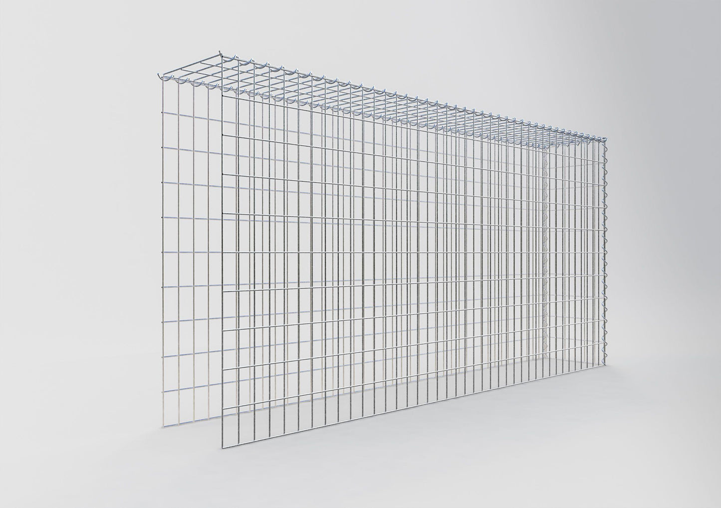 Extra gabion typ 4 200 cm x 100 cm x 30 cm (L x H x D), maskstorlek 5 cm x 10 cm, spiral