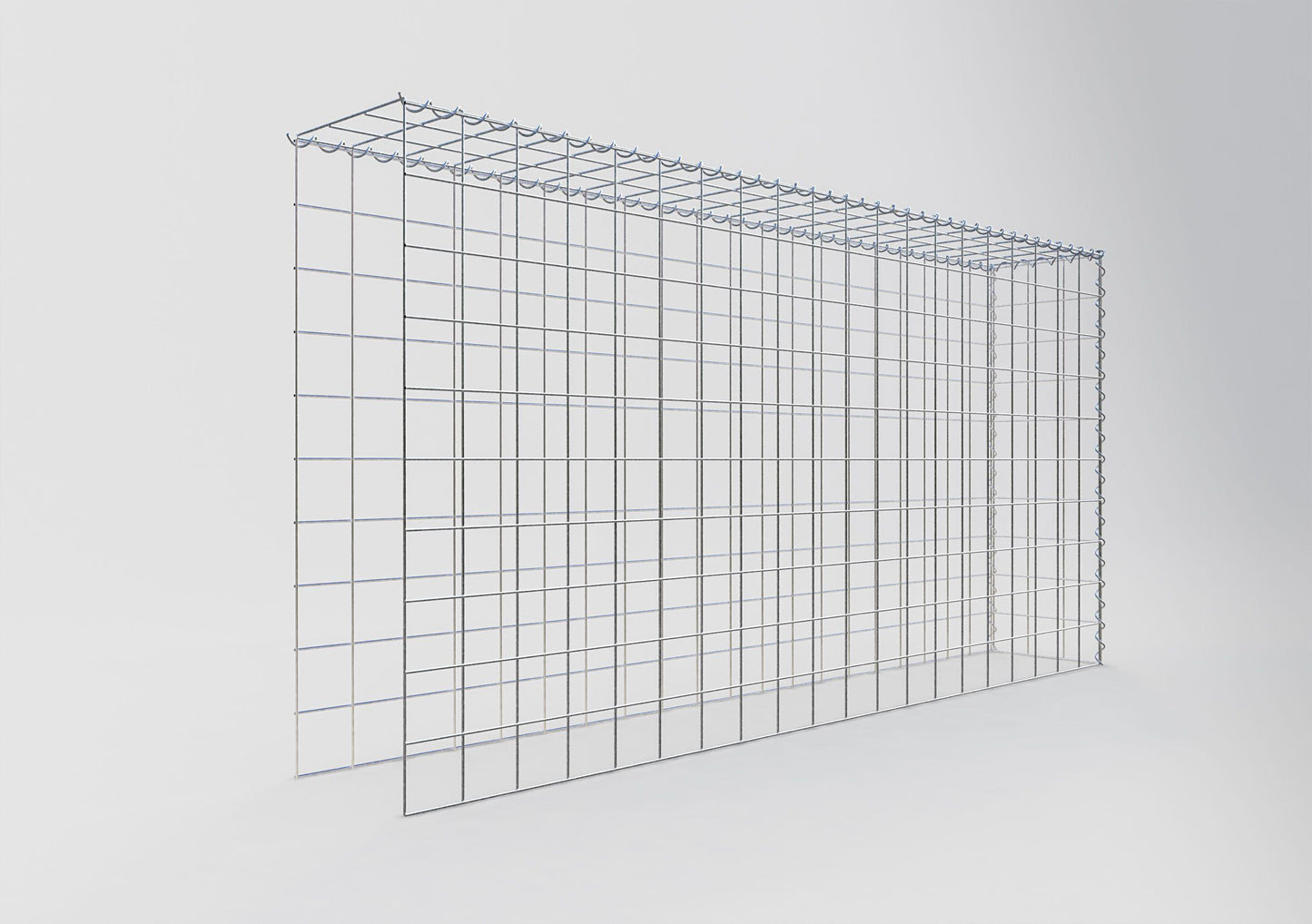 Gavión adicional tipo 4 200 cm x 100 cm x 30 cm (L x A x P), malla 10 cm x 10 cm, en espiral