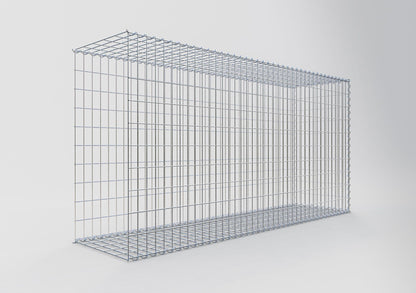 Gabion rapporté type 2 200 cm x 100 cm x 50 cm (L x H x P), mailles 5 cm x 10 cm, spirale