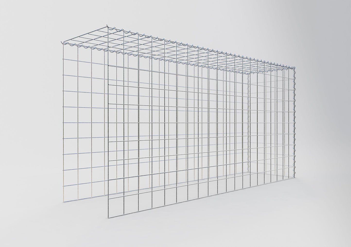 Add-on schanskorf type 4 200 cm x 100 cm x 50 cm (L x H x D), maaswijdte 10 cm x 10 cm, spiraal