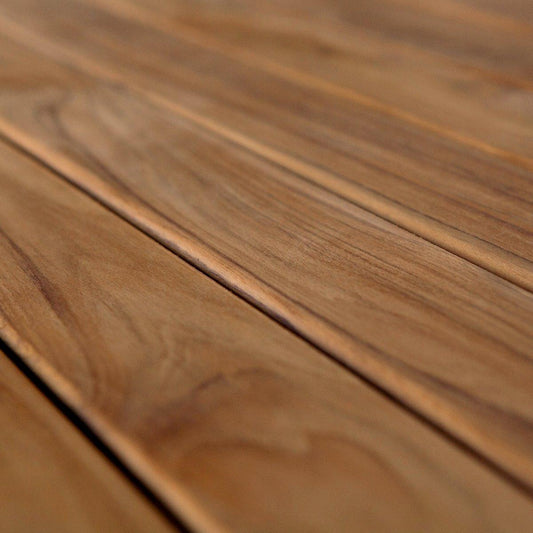 TEAK de madera para banco 4 piezas 115 x 9 x 2 cm