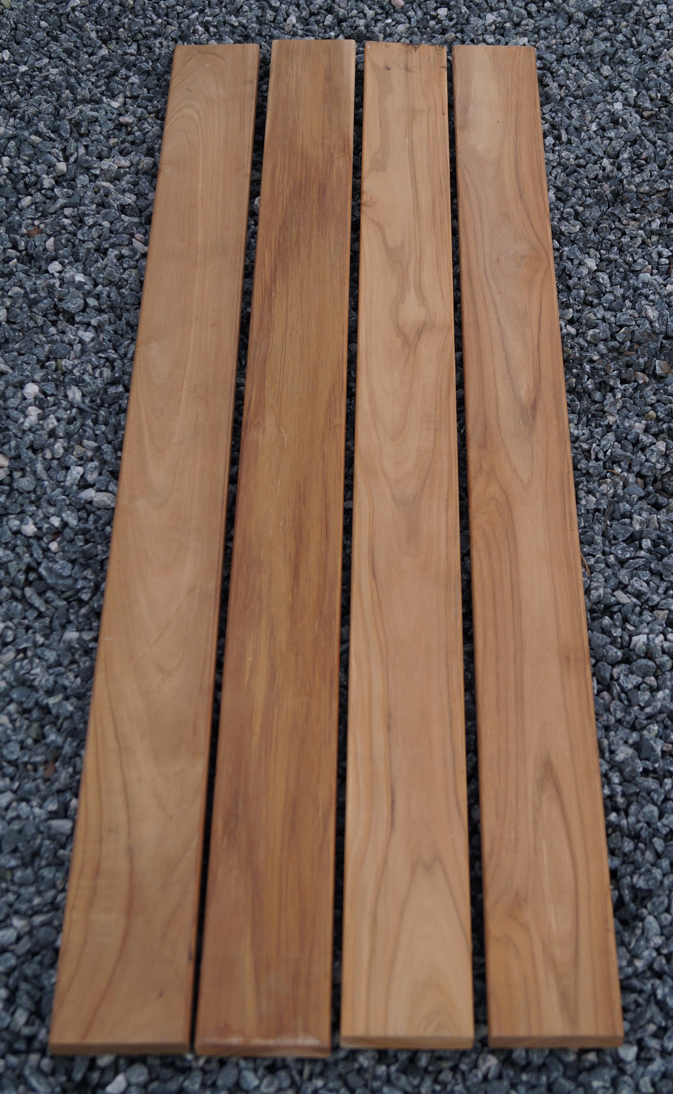 Gartenbank 3 Gabionen TEAK MW 5 x 5 cm