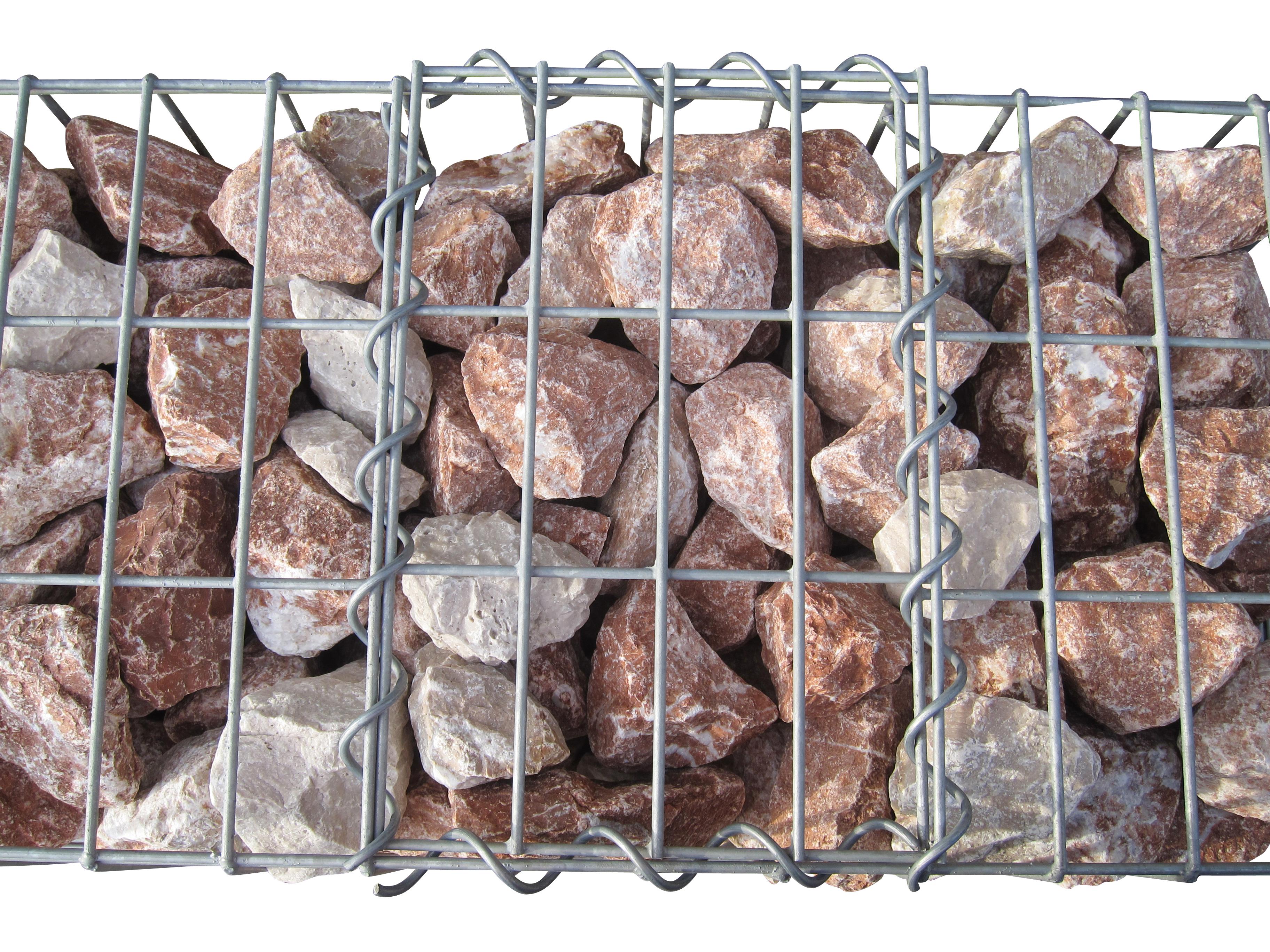 Gabion hot-dip galvanized 102 cm x 52 cm x 32 cm, mesh size 5 cm x 10 cm, fully welded