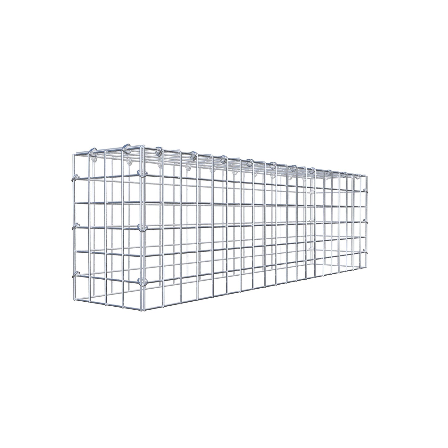 Gabbione aggiuntivo tipo 3 100 cm x 30 cm x 20 cm (L x A x P), maglia 5 cm x 5 cm, anello a C