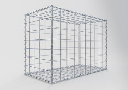 Gabion 100 cm x 70 cm x 50 cm (L x H x D), mesh size 10 cm x 10 cm, spiral