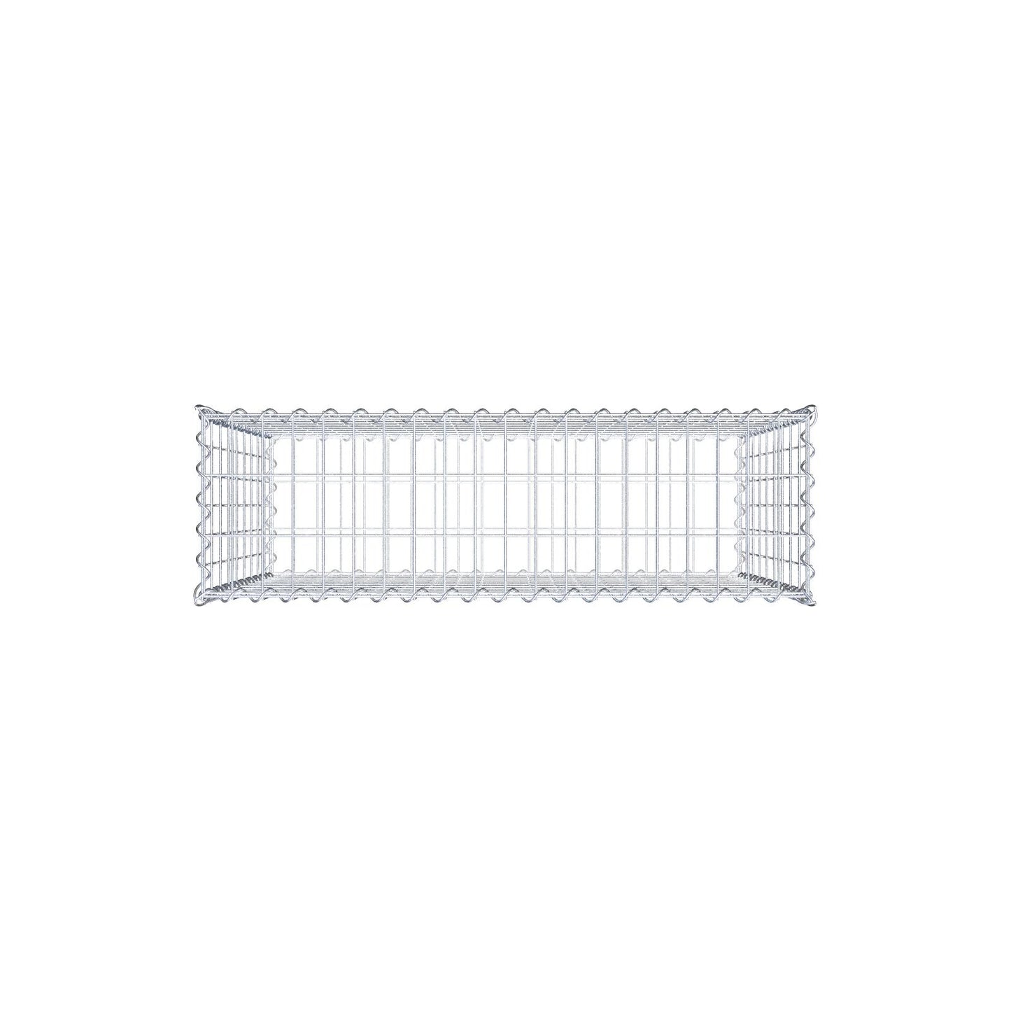 Gabion 100 cm x 90 cm x 30 cm (L x H x D), mesh size 5 cm x 10 cm, spiral
