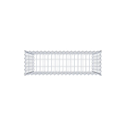 Gabion 100 cm x 90 cm x 30 cm (L x H x D), mesh size 5 cm x 10 cm, spiral