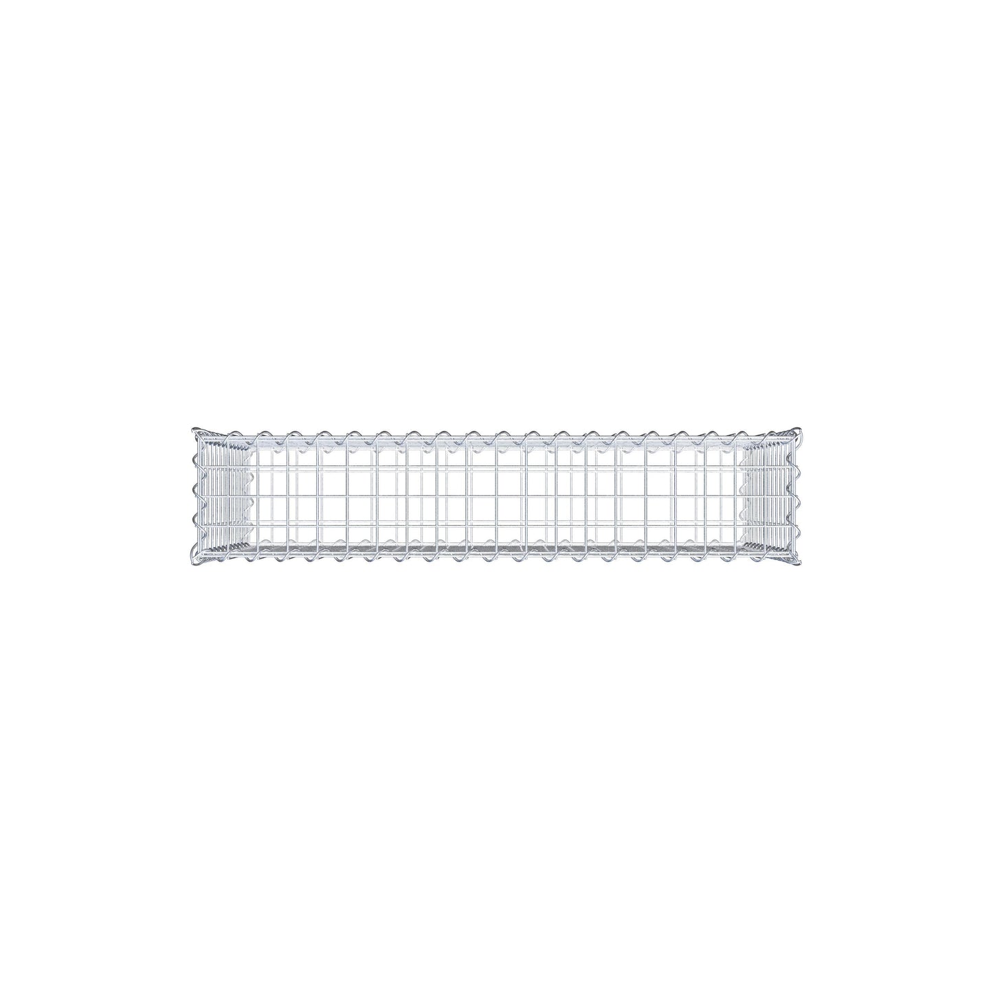 Gabion 100 cm x 60 cm x 20 cm (L x H x D), maskestørrelse 5 cm x 5 cm, spiral