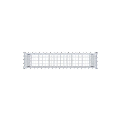 Gabion 100 cm x 60 cm x 20 cm (L x H x D), maskestørrelse 5 cm x 5 cm, spiral
