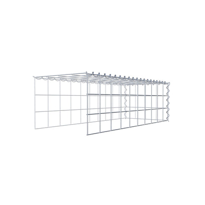 Gabbione aggiuntivo tipo 4 100 cm x 30 cm x 40 cm (L x H x P), maglia 10 cm x 10 cm, spirale