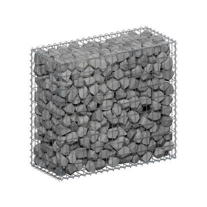 Gabion 100 cm x 90 cm x 40 cm (L x H x D), mesh size 5 cm x 10 cm, spiral