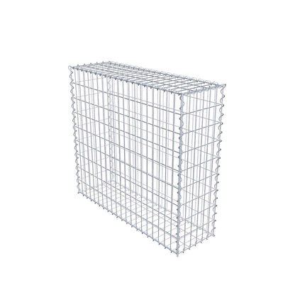 Gabion 100 cm x 90 cm x 30 cm (L x H x D), mesh size 5 cm x 10 cm, spiral