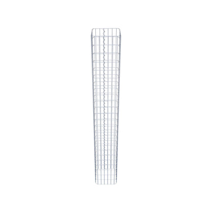Colonna di gabbioni angolare 32 cm x 32 cm, 230 cm di altezza, MW 5 cm x 10 cm