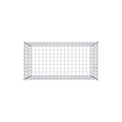 Anbaugabione Typ 3 100 cm x 80 cm x 50 cm (L x H x T), Maschenweite 5 cm x 10 cm, Spirale