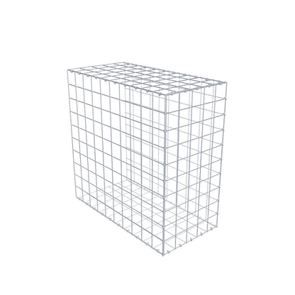 Monteret gabion type 2 100 cm x 100 cm x 50 cm (L x H x D), maskestørrelse 10 cm x 10 cm, C-ring