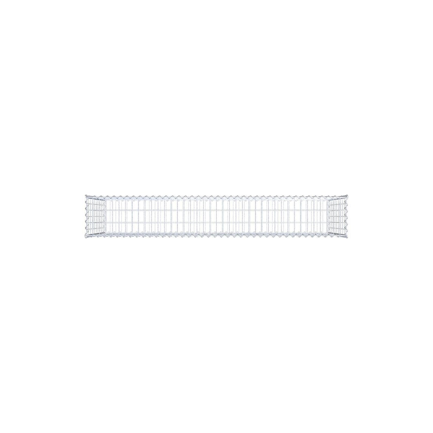 Gabion 200 cm x 100 cm x 30 cm (L x H x D), mesh size 5 cm x 10 cm, spiral