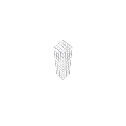 Gabião tipo 4 100 cm x 20 cm x 20 cm (C x A x P), malhagem 5 cm x 10 cm, anel C