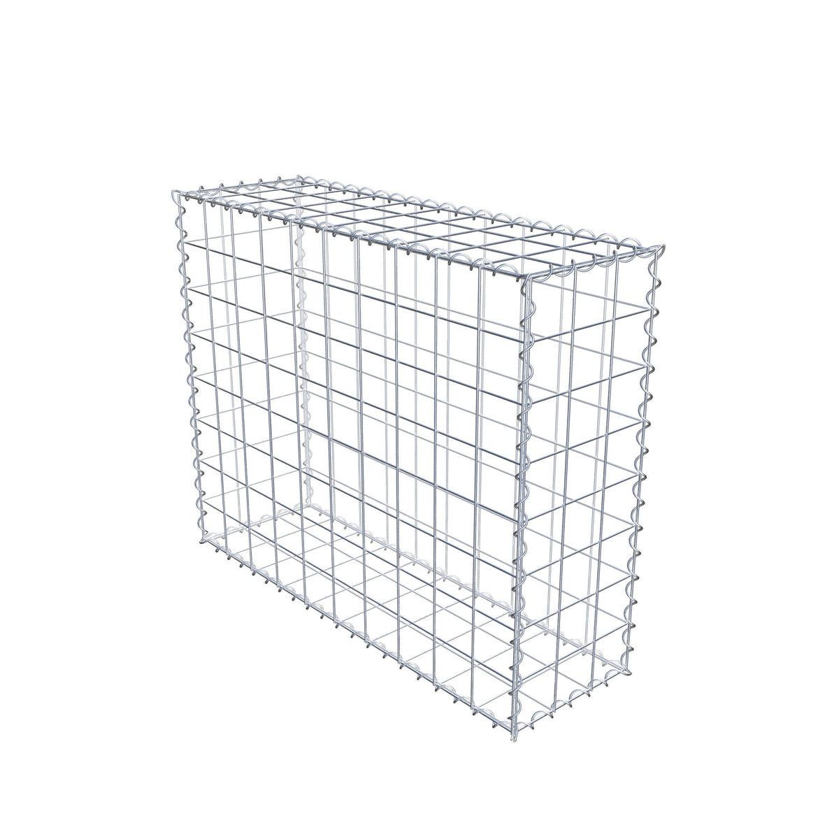 Gabion 100 cm x 80 cm x 30 cm (L x H x P), mailles 10 cm x 10 cm, spirale