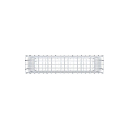 Gabion 100 cm x 90 cm x 20 cm (L x H x D), maskestørrelse 5 cm x 10 cm, C-ring