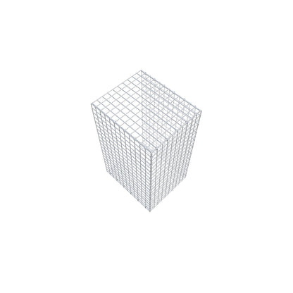 Gabião Tipo 2 100 cm x 60 cm x 50 cm (C x A x P), malhagem 5 cm x 5 cm, anel C
