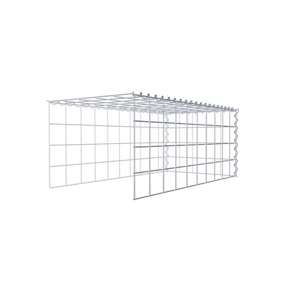 Add-on schanskorf type 4 100 cm x 40 cm x 50 cm (L x H x D), maaswijdte 10 cm x 10 cm, spiraal