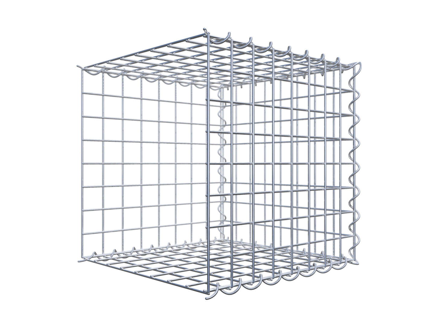 Gavión complementario tipo 2 40 cm x 40 cm x 40 cm (L x A x P), malla 5 cm x 5 cm, espiral