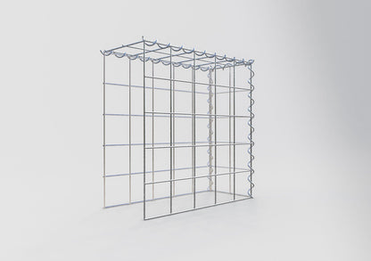 Gabião tipo 4 50 cm x 50 cm x 20 cm (C x A x P), malhagem 10 cm x 10 cm, espiral