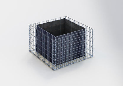 Letto rialzato rettangolare 100 cm x 60 cm x 100 cm (L x H x P), dimensione della rete 5 x 10 cm, spessore delle pareti 10 cm