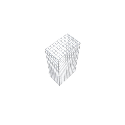 Gavión acoplable tipo 4 100 cm x 30 cm x 50 cm (L x A x P), malla 5 cm x 5 cm, anillo en C