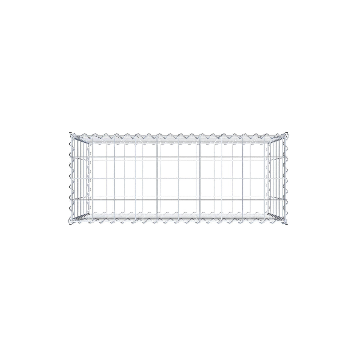 Gabbione 100 cm x 60 cm x 40 cm (L x H x P), maglia 10 cm x 10 cm, spirale