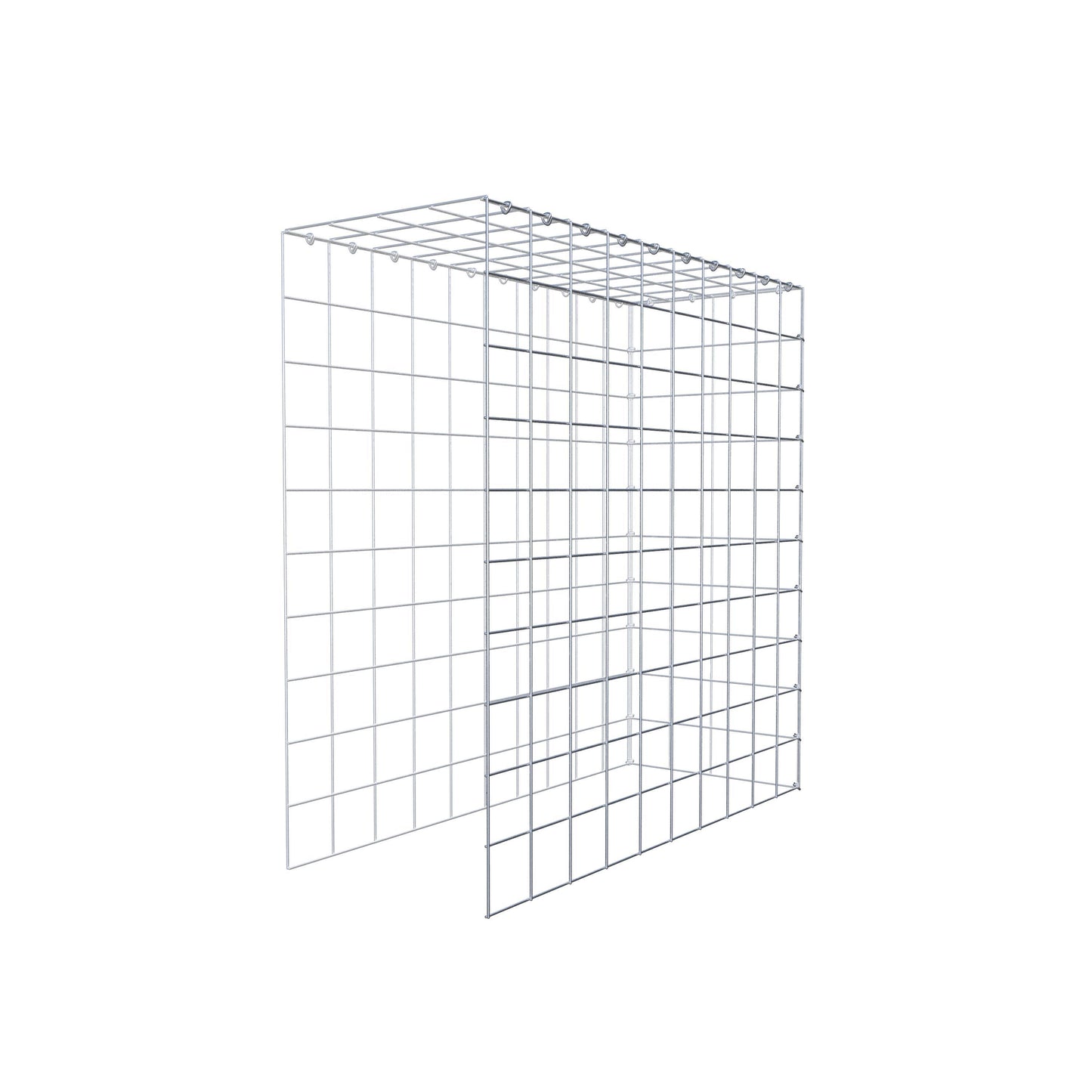 Fourche rapportée type 4 100 cm x 100 cm x 40 cm (L x H x P), mailles 10 cm x 10 cm, anneau C
