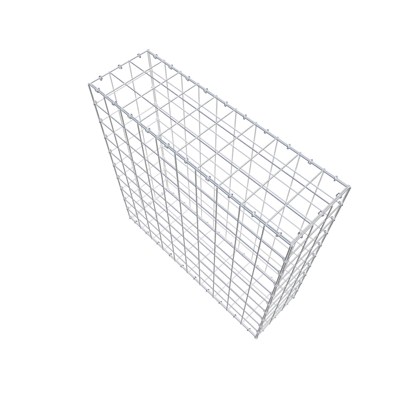 Gavión 100 cm x 100 cm x 30 cm (L x A x P), malla 10 cm x 10 cm, anillo en C