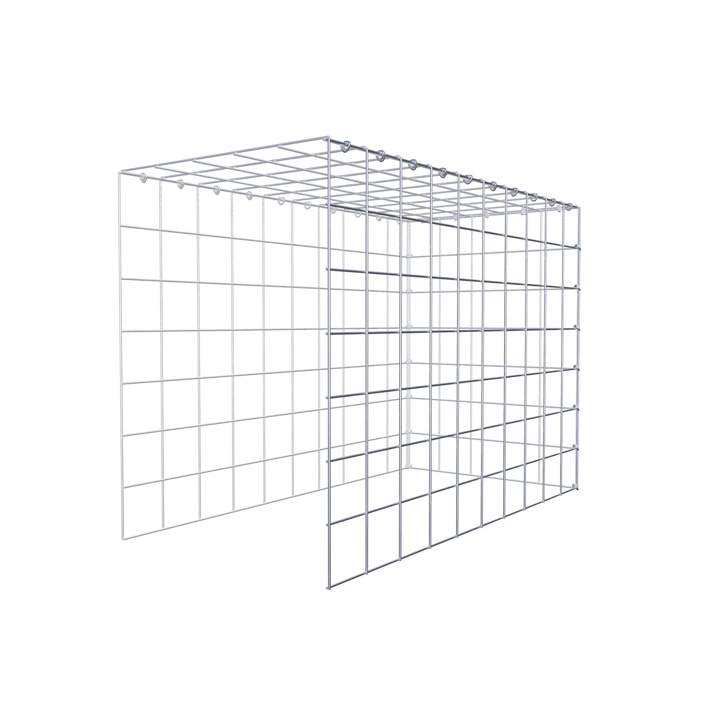 Fourche rapportée type 4 100 cm x 70 cm x 50 cm (L x H x P), mailles 10 cm x 10 cm, anneau C