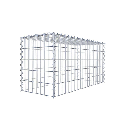 Gabion rapporté type 3 100 cm x 50 cm x 40 cm (L x H x P), mailles 5 cm x 10 cm, spirale