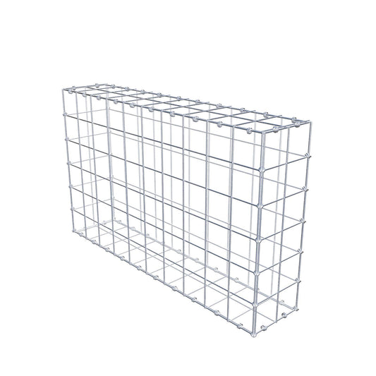 Gabbione 100 cm x 60 cm x 20 cm (L x H x P), maglia 10 x 10 cm, anello a spirale