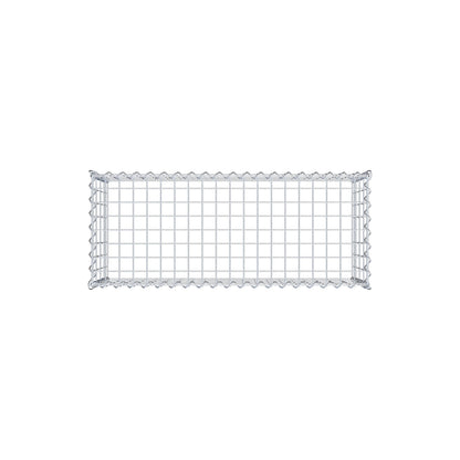 Gabbione aggiuntivo tipo 3 100 cm x 40 cm x 40 cm (L x A x P), maglia 5 cm x 10 cm, spirale