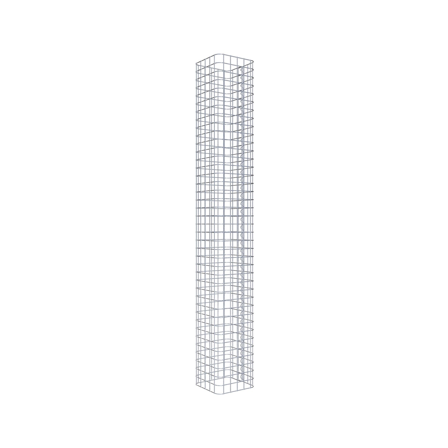 Gabionsøjle firkantet 27 cm x 27 cm, 200 cm høj, MW 5 cm x 5 cm