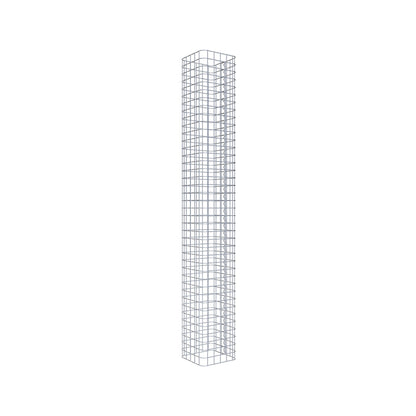 Gabionsøjle firkantet 27 cm x 27 cm, 200 cm høj, MW 5 cm x 5 cm