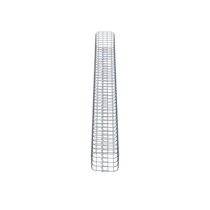 Gabionensäule eckig feuerverzinkt, 22 cm x 22 cm, 200 cm Höhe, MW 5 cm x 5 cm