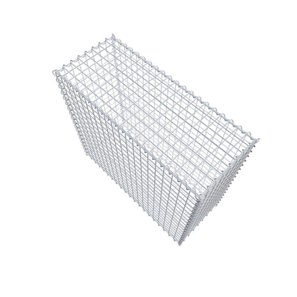Gabion 100 cm x 90 cm x 40 cm (L x H x D), maskestørrelse 5 cm x 5 cm, spiral