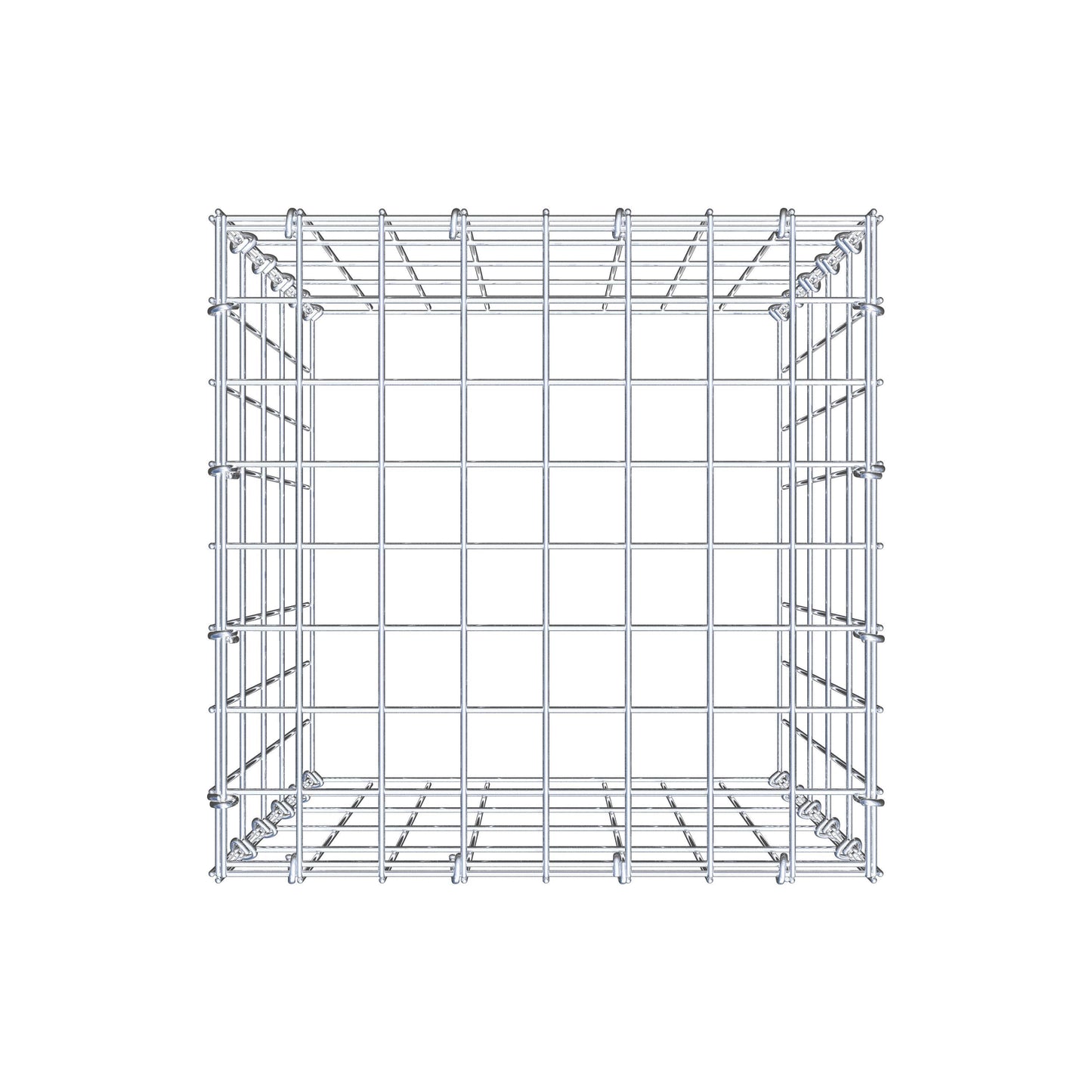 Anbaugabione Typ 3 50 cm x 40 cm x 40 cm (L x H x T), Maschenweite 5 cm x 10 cm, C-Ring