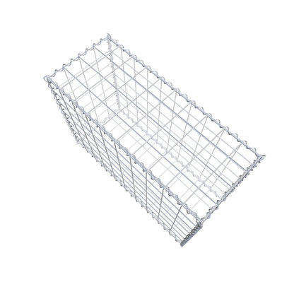 Gabbione 100 cm x 70 cm x 40 cm (L x H x P), maglia 10 cm x 10 cm, spirale