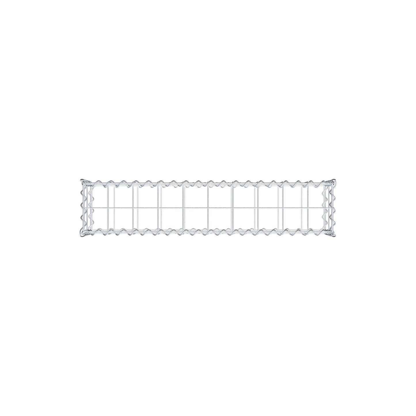 Gabbione 100 cm x 20 cm x 20 cm (L x H x P), maglia 10 cm x 10 cm, spirale