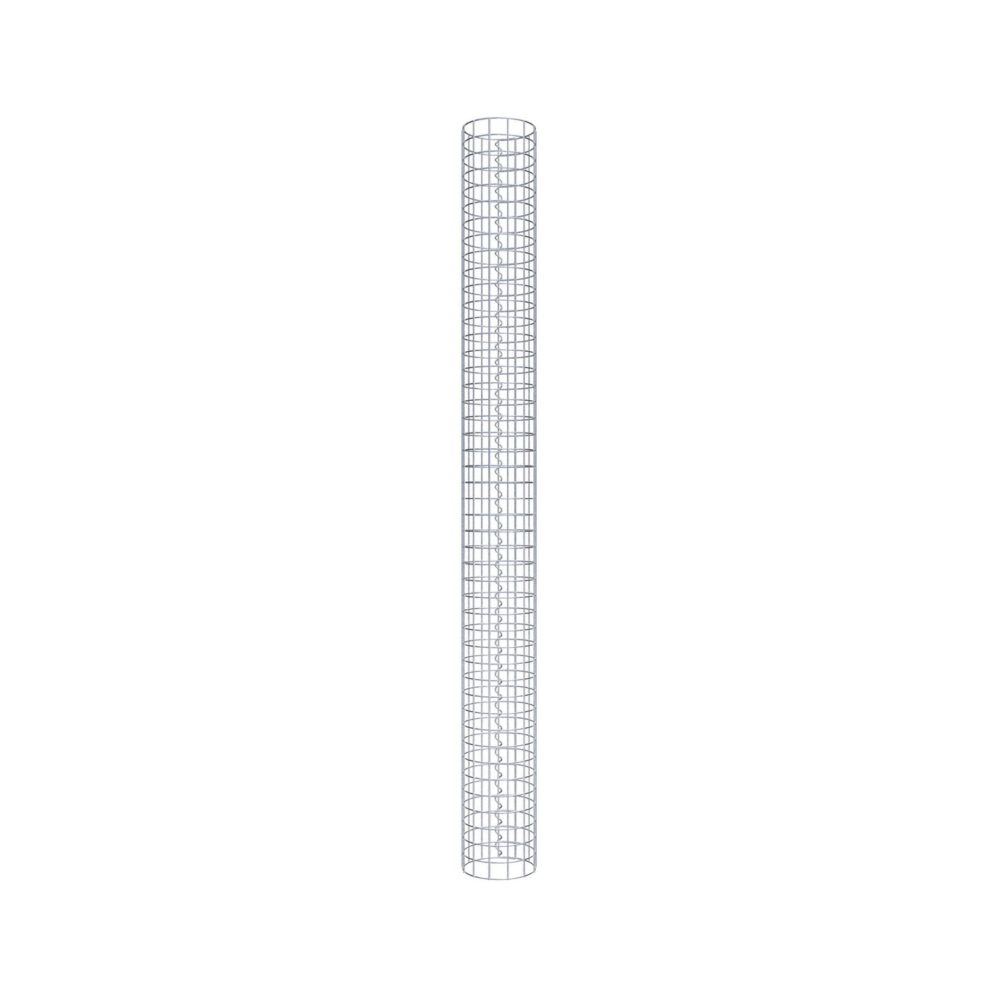 Gabionensäule rund 22 cm Durchmesser, 230 cm Höhe, Maschenweite 5 cm x 5 cm