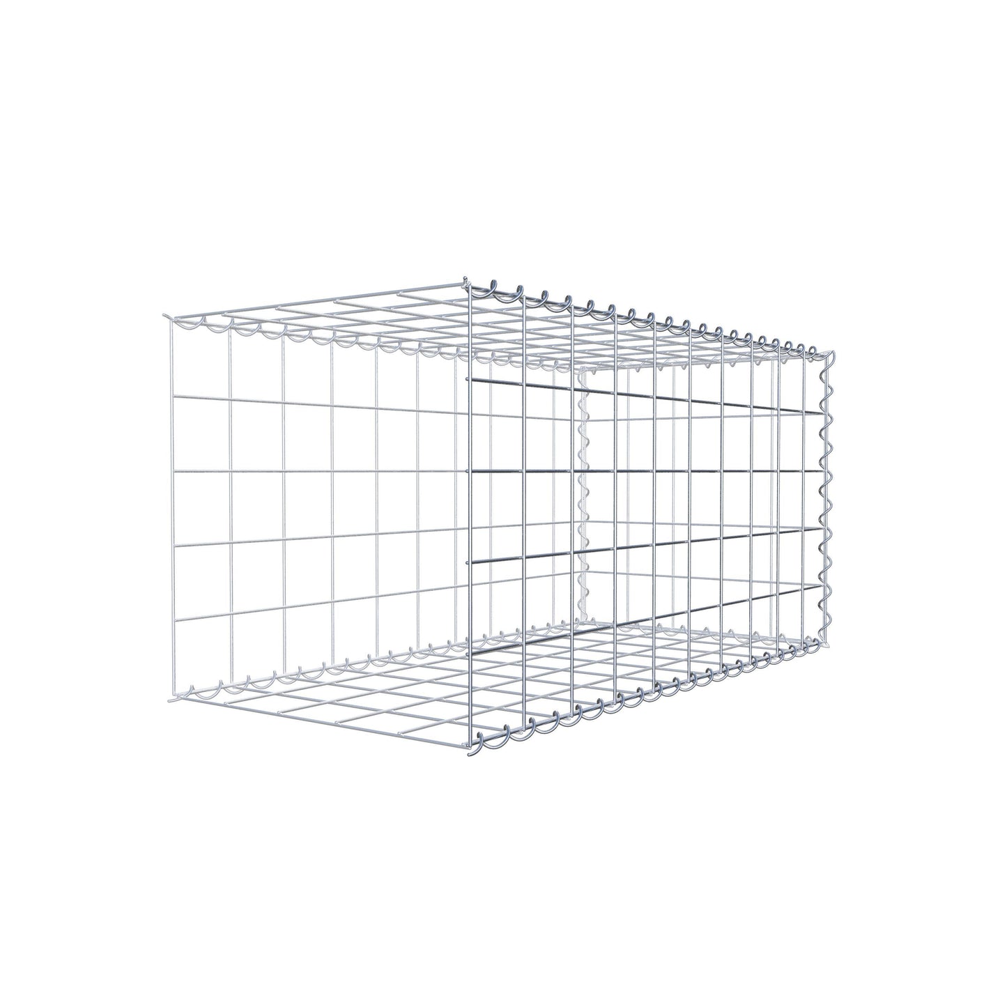 Extra gabion typ 2 100 cm x 50 cm x 50 cm (L x H x D), maskstorlek 10 cm x 10 cm, spiral