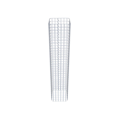 Coluna de gabião quadrada 32 cm x 32 cm, altura 160 cm, PM 5 cm x 5 cm