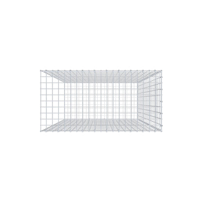 Monteret gabion type 2 200 cm x 100 cm x 50 cm, maskestørrelse 5 cm x 10 cm, C-ring